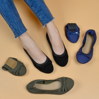 Egg roll shoes flats  round toe