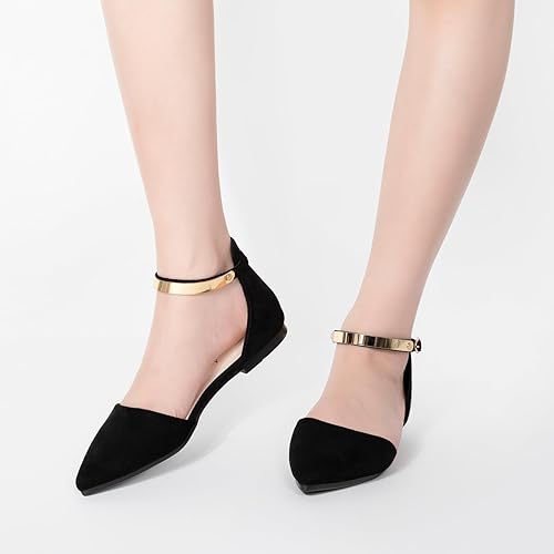 Pointed Toe Flat Rhinestone Butterfly Flats