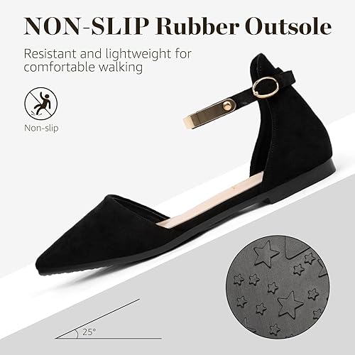 Pointed Toe Flat Rhinestone Butterfly Flats