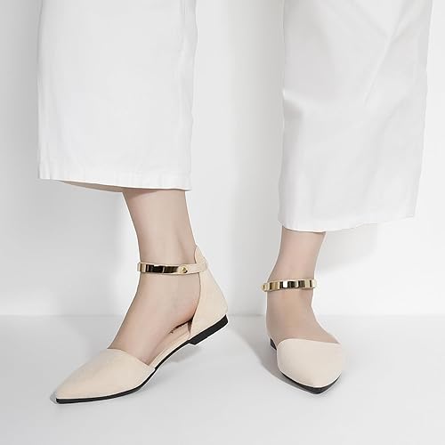 Pointed Toe Flat Rhinestone Butterfly Flats
