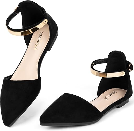 Pointed Toe Flat Rhinestone Butterfly Flats