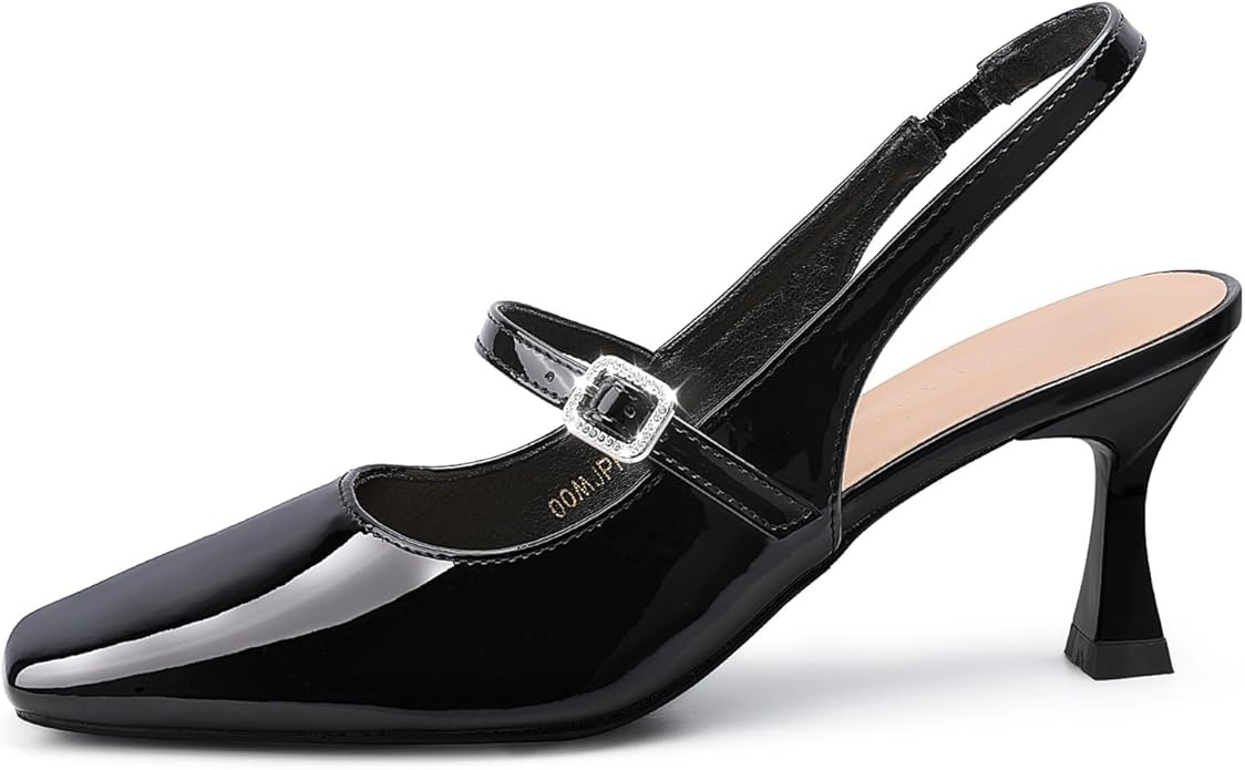 Strappy Square Toe Mary Janes