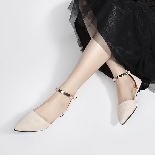 Pointed Toe Flat Rhinestone Butterfly Flats