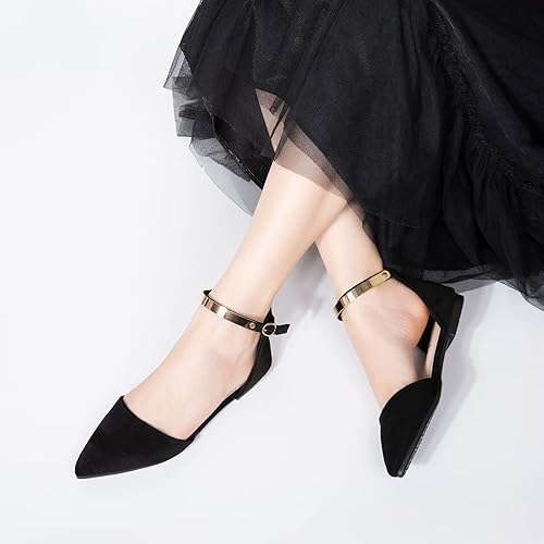 Pointed Toe Flat Rhinestone Butterfly Flats