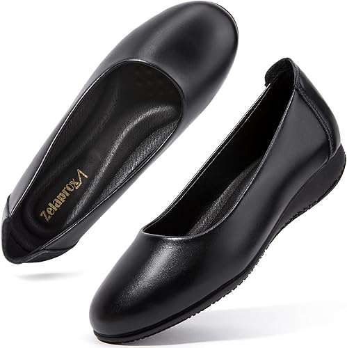 Zelaprox Women's Round Toe Slip-On Ballet Flats