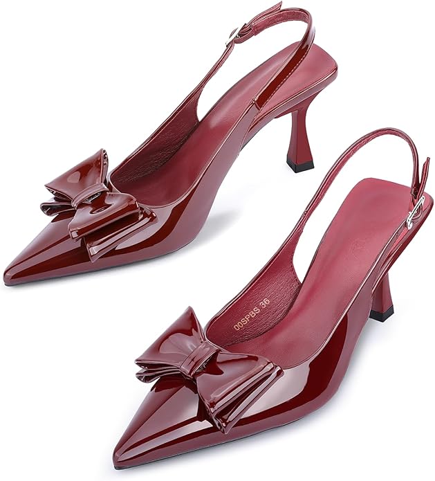 Buckle bow retro pointed