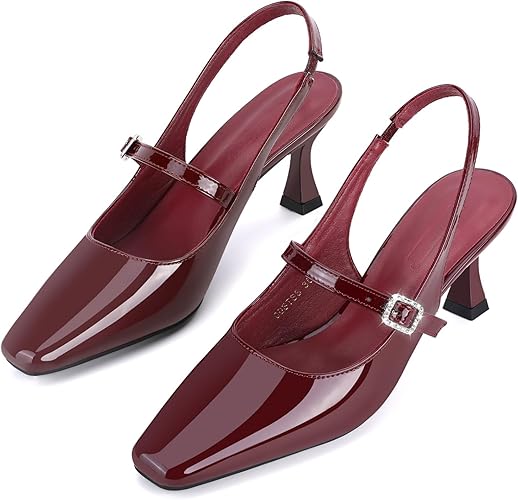 Strappy Square Toe Mary Janes