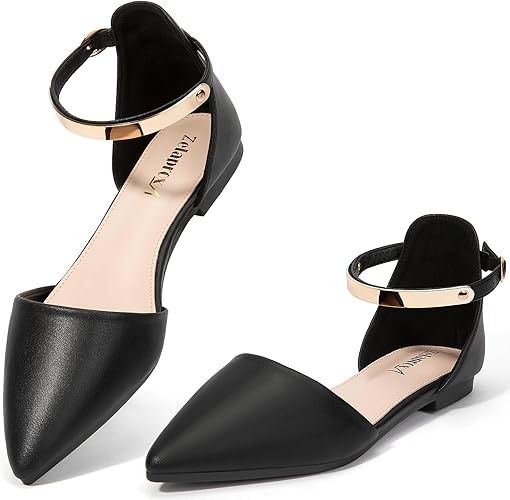 Pointed Toe Flat Rhinestone Butterfly Flats