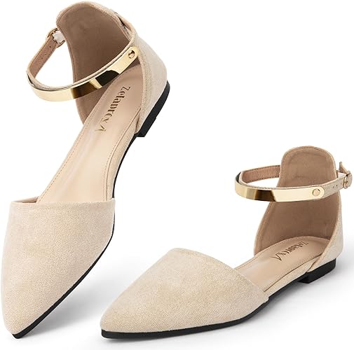 Pointed Toe Flat Rhinestone Butterfly Flats