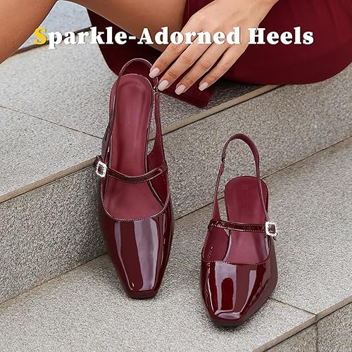 Strappy Square Toe Mary Janes