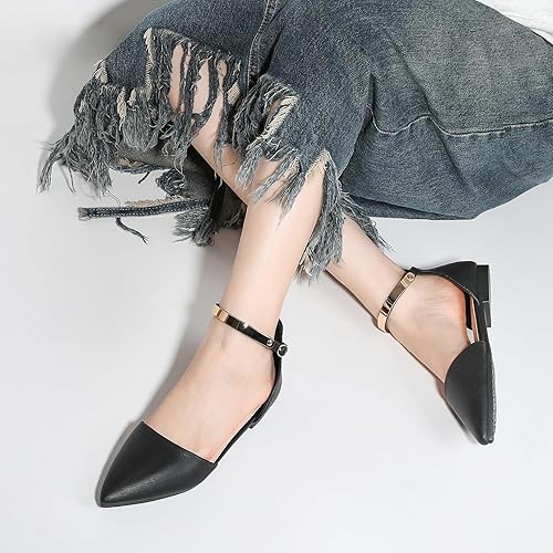 Pointed Toe Flat Rhinestone Butterfly Flats