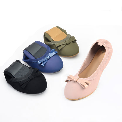 Egg roll shoes flats  round toe