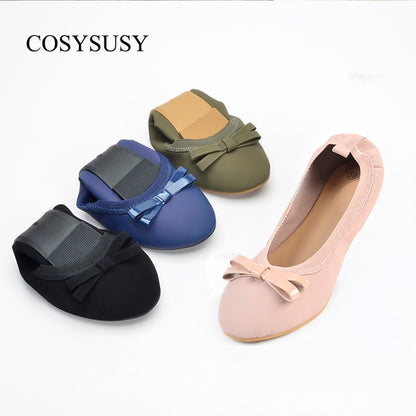 Egg roll shoes flats  round toe